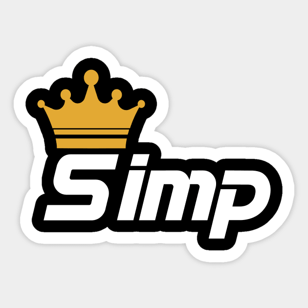 King Simp Sticker by psanchez